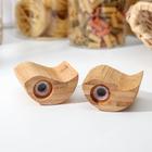 Набор для специй Катунь, 7×7 см, 2 шт., солонка и перечница, бамбук - Фото 6