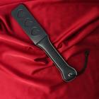 Шлёпалка БДСМ «Черные сердца», экокожа, 32×5.5 см - Фото 4