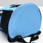 Рюкзак для переноски животных, 31,5 х 25 х 33 см, голубой - Фото 4