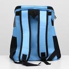 Рюкзак для переноски животных, 31,5 х 25 х 33 см, голубой - Фото 6