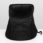 Рюкзак для переноски животных, 31,5 х 25 х 33 см, черный - фото 8500368