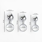 Анальная пробка с кольцом, набор 3 штуки, d=17;20;23 мм - Фото 2