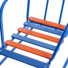 Санки детские «Ветерок 6», с ручкой, цвет голубой - Фото 6