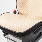 Накидки на передние сиденья Car PerforMANce, 2 шт, fiberflax (мягкий лен), ромб, бежевый - Фото 6