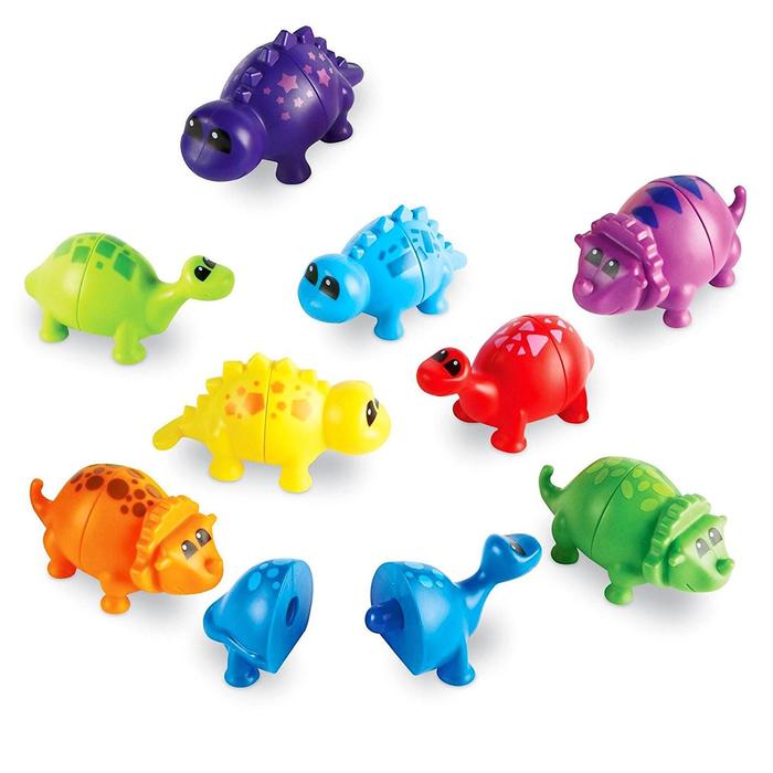 Развивающая игрушка «Собери динозавриков», 18 элементов - Фото 1