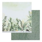 Бумага для скрапбукинга «Зелень», 30.5×32 см, 190 г/м² - Фото 2