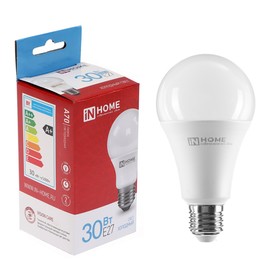 Лампа светодиодная IN HOME LED-A70-VC, Е27, 30 Вт, 230 В, 6500 К, 2850 Лм 5237487