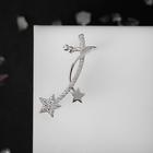 Серьга «Кафф» звёздное небо, цвет белый в серебре 5514708