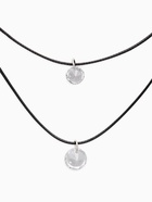 Чокер «Две нити» бусинка, цвет белый,35 см (комплект 2 шт) - фото 61007325