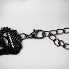 Чокер "Госпожа" ажур и цепочки, цвет чёрный ,30см - Фото 2