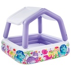 Бассейн надувной детский «Домик», 157×157×122 см, с навесом, 57470NP INTEX - фото 23527646