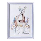 Фоторамка для фото формат А4 «Белая с сиренью», пластик, 32.7×23.7 см - Фото 5