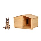 Будка для собаки, 105 × 75 × 64 см, деревянная, с крышей - фото 2073650