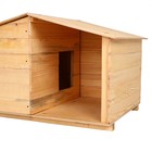 Будка для собаки, 105 × 75 × 64 см, деревянная, с крышей - Фото 3