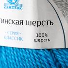 Пряжа "Аргентинская шерсть" 100% импортная п/т шерсть 200м/100гр (024 бирюза) - Фото 4
