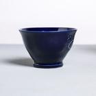 Чайная пара керамическая «Счастье в каждом дне», 250 мл, цвет синий - фото 4316561