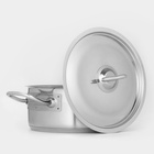 Кастрюля LUXSTAHL, 2 л, d=19 см, h=8 см, капсульное дно, индукция, нержавеющая сталь - Фото 3