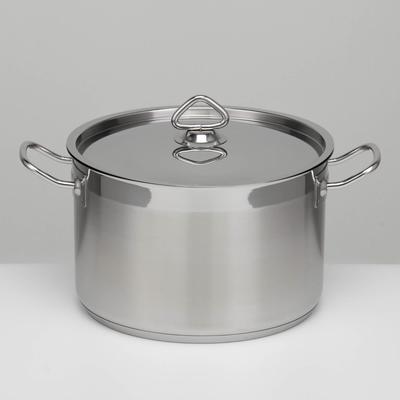Кастрюля LUXSTAHL, 7 л, d=25.5 см, h=16 см, капсульное дно, индукция, нержавеющая сталь