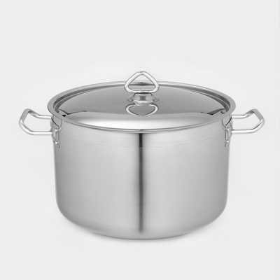 Кастрюля LUXSTAHL, 11 л, d=29.5 см, капсульное дно, индукция, нержавеющая сталь