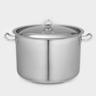 Кастрюля LUXSTANL, 15 л, d=31.5 см, h=21 см, капсульное дно, индукция, нержавеющая сталь - Фото 1