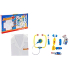 Набор доктора, 8 предметов с халатом, световые и звуковые эффекты, работает от батареек - Фото 1