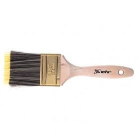 Кисть плоская MTX 83224, Golden, искусственная щетина, деревянная ручка, 2,5