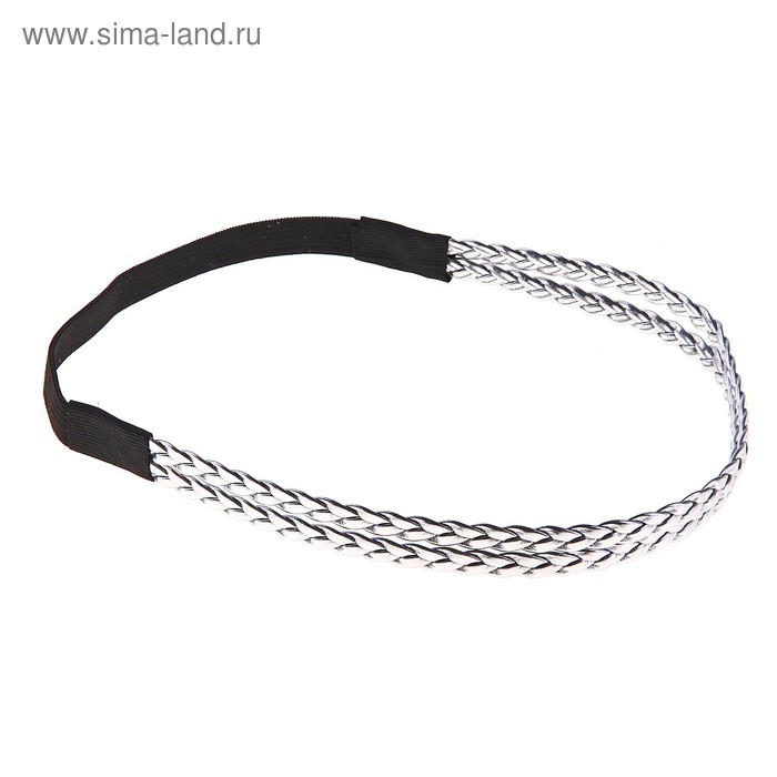 повязка для волос "Косичка" 2 ряда - Фото 1