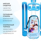 Снегокат «Тимка спорт 4-1 Холодное сердце 2» DISNEY, CF2/1, со спинкой и ремнём безопасности, цвет голубой/белый - Фото 5