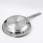 Сковорода из нержавеющей стали, d=28 см, h=5 см, капсульное дно, индукция - Фото 3
