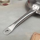 Сковорода, d=24 см, h=5 см, капсульное дно, индукция, нержавеющая сталь - Фото 3