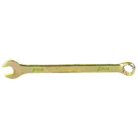 Ключ комбинированный 'Сибртех' 14974, 8 мм, желтый цинк