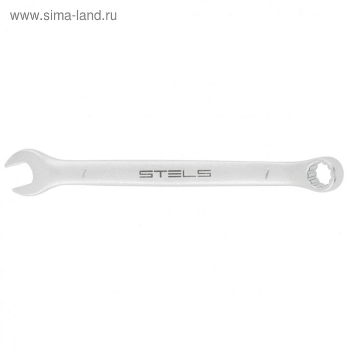 Ключ комбинированный Stels 15203, 7 мм, матовый хром - Фото 1