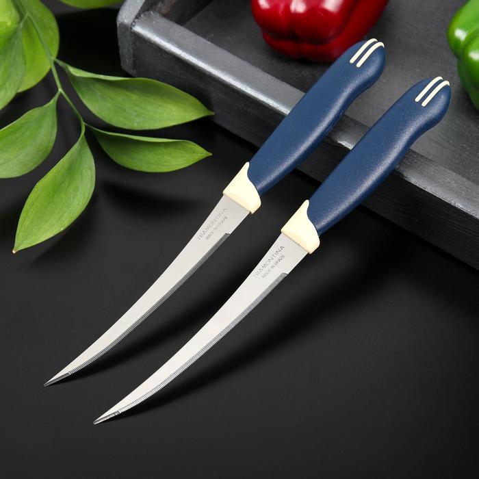 Набор кухонных ножей для помидоров TRAMONTINA Multicolor, 2 шт, лезвие 12,7 см