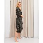 Комплект женский (халат и комбинация) KAFTAN, 44-46, цвет зелёный/чёрный - Фото 3