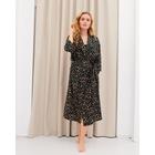 Комплект женский (халат и комбинация) KAFTAN, 48-50, цвет зелёный/чёрный - Фото 2