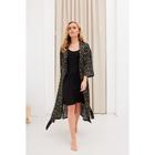 Комплект женский (халат и комбинация) KAFTAN, 48-50, цвет зелёный/чёрный - Фото 6