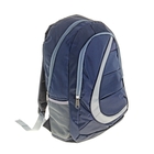 Рюкзак молодёжный "Волна", 1 отдел, 2 наружных кармана, 2 боковых кармана, цвет тёмно-синий - Фото 2