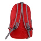Рюкзак молодёжный "Футбол", 1 отдел, 3 наружных кармана, 2 боковых кармана, цвет красный - Фото 3