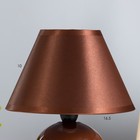 Светильник «Шар кофейный» h=20 см (220 В/60 Вт/Е14) с абажуром RISALUX - Фото 2