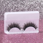 Ресницы накладные «Пышные лучики», 15 мм, без клея, чёрные - Фото 2