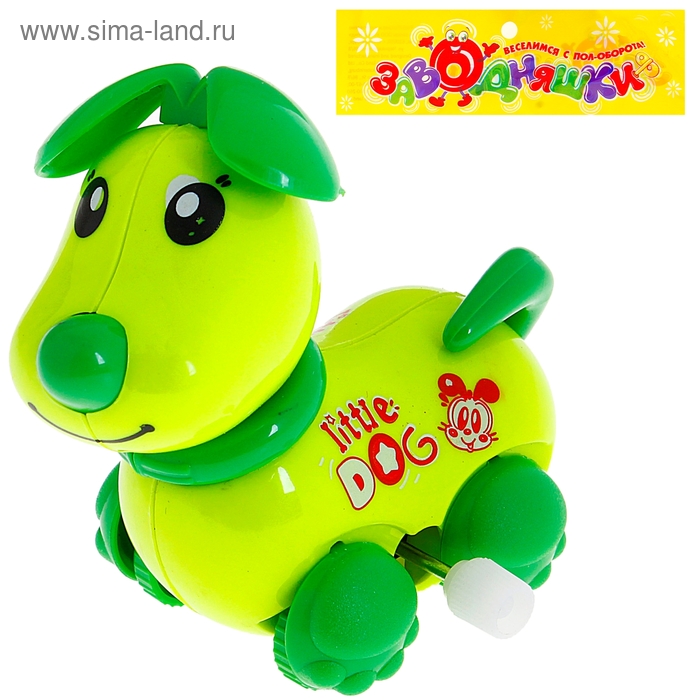 Игрушка заводная "Собачка", бегает, цвета МИКС - Фото 1
