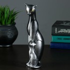 Фигура "Кошка Багира с ребёнком сидит" 7х8х215см  чёрный/серебро - Фото 2