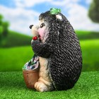 Садовая фигура "Ёжик с лопатой садовод" 17х17х26см - Фото 6