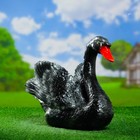 Садовая фигура "Лебедь" черный 22х38х32см - Фото 1