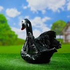 Садовая фигура "Лебедь" черный 22х38х32см - Фото 3