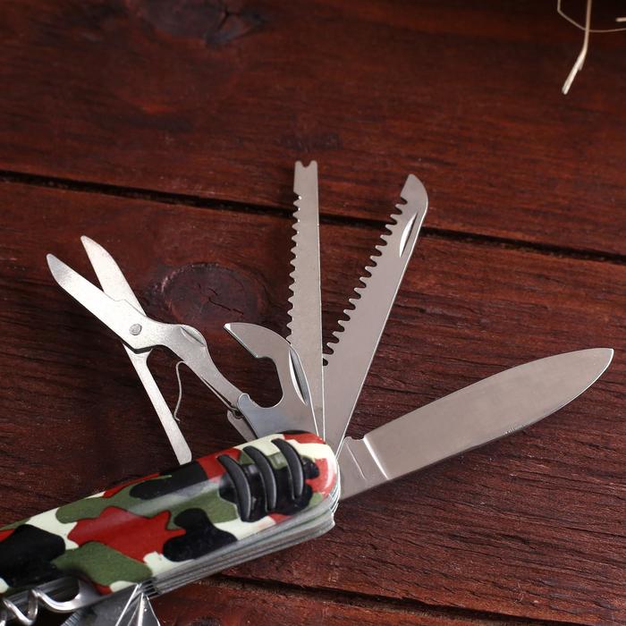 Нож швейцарский Камуфляж 12в1 - фото 1886154753