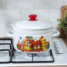 Кастрюля эмалированная, 3 л, цилиндрическая, деколь МИКС - Фото 4