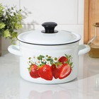 Кастрюля эмалированная, 3 л, цилиндрическая, деколь МИКС - Фото 5