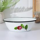 Миска эмалированная, 1 л, деколь МИКС, цвет белый - Фото 3