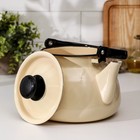 Чайник, 3 л, эмалированная сталь, слоновая кость - Фото 2